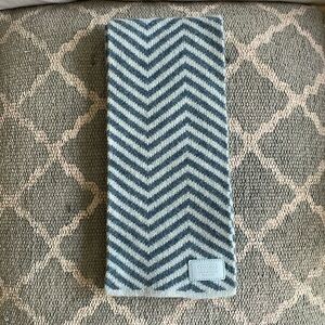 COACH Blue Chevron Scarf